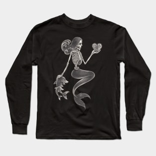 Mermaid skull. Long Sleeve T-Shirt